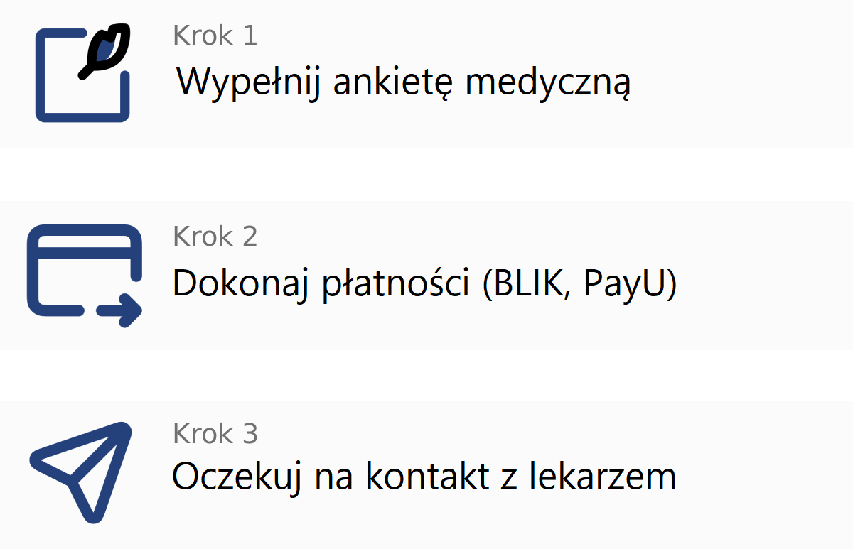 Kontynuacja Twojego leczenia. Konsultacja lekarska - 49,99 zł
